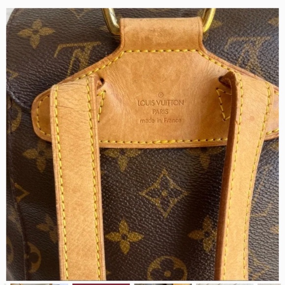 LOUIS VUITTON Moyen Montsouris Monogram Eclipse Drawstring Backpack - Picture 3 of 9